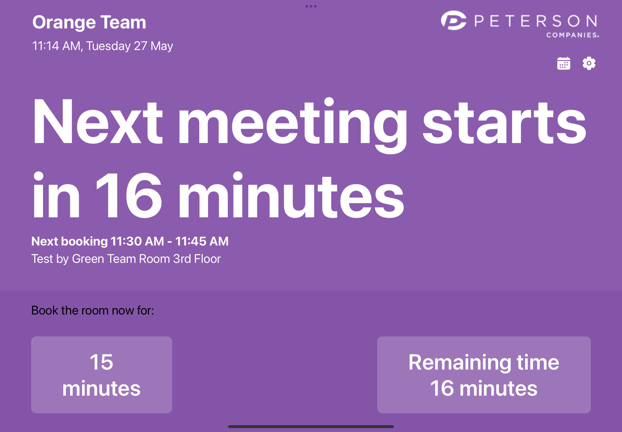 Conference Room App - Screen 1