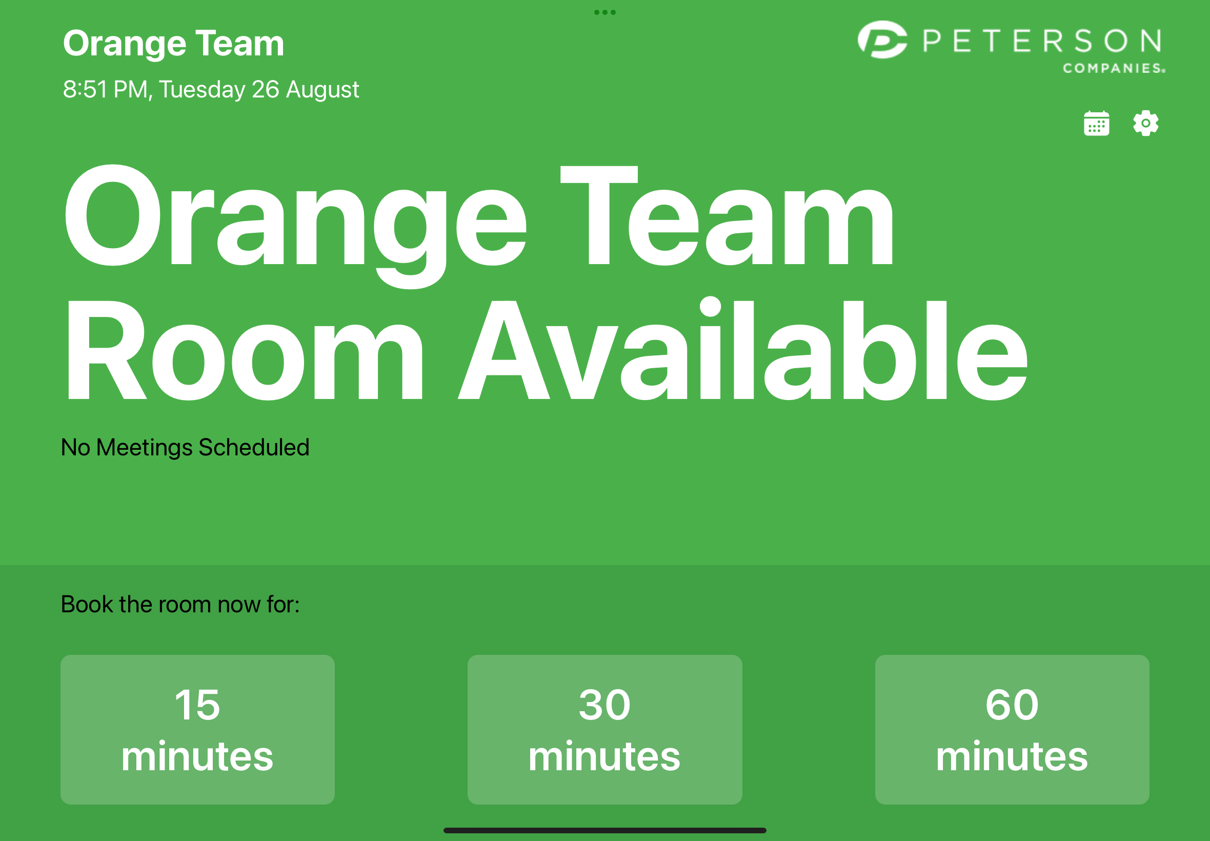 Conference Room App - Screen 2